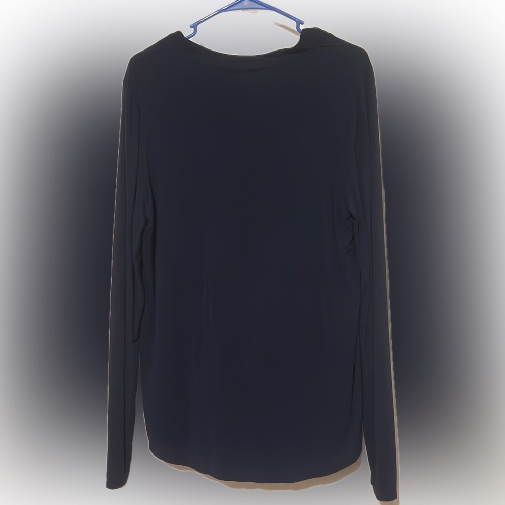 White House / Black Market  Blue Blouse - Picture 3 of 9